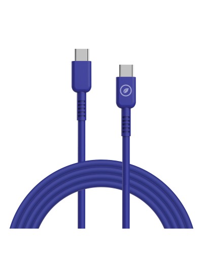 Cavo USB-C con USB-C Muvit for Change Azzurro 1,2 m