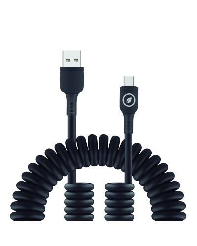 USB A to USB-C Cable Muvit for Change Black