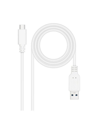 Cavo da USB-C a USB NANOCABLE 10.01.4001-W Bianco 1 m