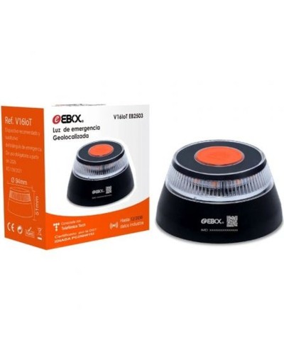 Baliza de Emergencia V16 conectada DGT 3.0 Ebox EB2503
