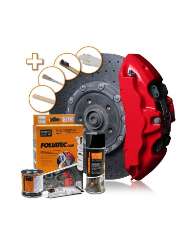 Set de pintura Foliatec 2160 RACING Pinzas de Freno 3 Piezas Rojo