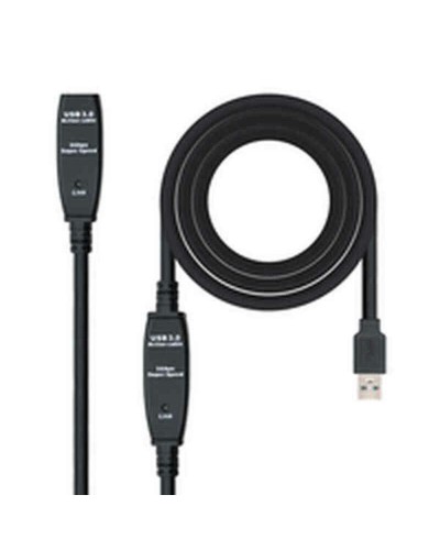 Skarvsladd USB TooQ 10.01.0313 Svart 15 m 5 Gbps