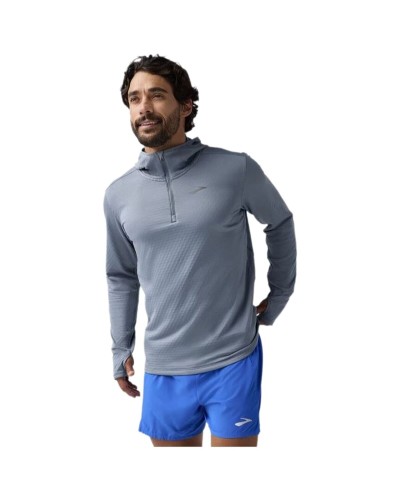 Men’s Hoodie Brooks Notch Thermal 3.0 Light grey