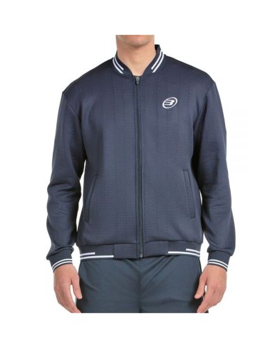 Felpa con Cappuccio Uomo Bullpadel Trombe Blu Marino Padel