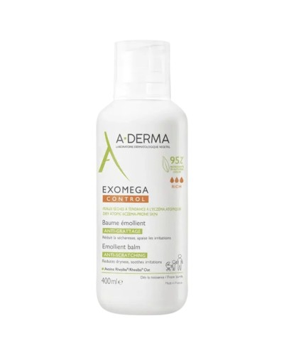 Émulsion corporelle relaxante A-Derma Exomega Control 400 ml Baume