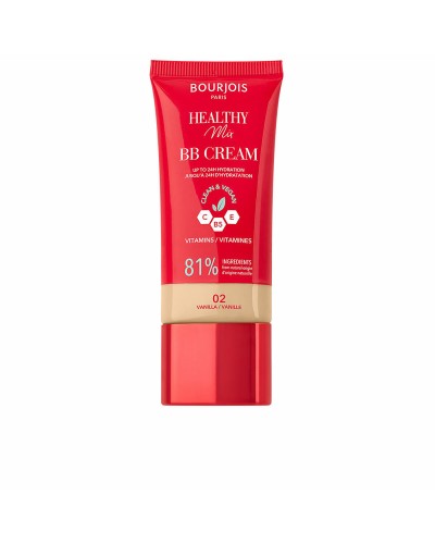 Crema Idratante con Colore Bourjois HEALTHY MIX Nº 02-Vanilla 30 ml