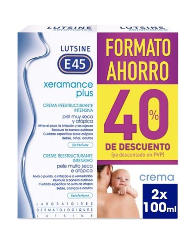 Körpercreme Lutsine E45 XERAMANCE PLUS 100 ml 2 Stück