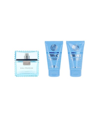 Set de Perfume Hombre Versace EAU FRAICHE MAN 3 Piezas