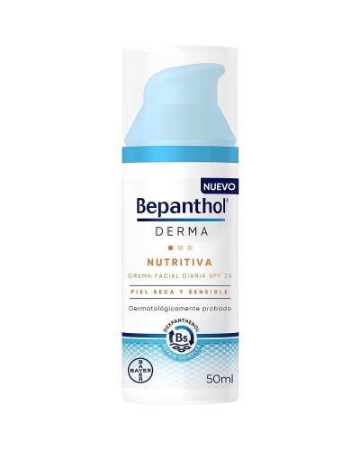 Voedende Gezichtscrème Bepanthol DERMA Spf 25 50 ml