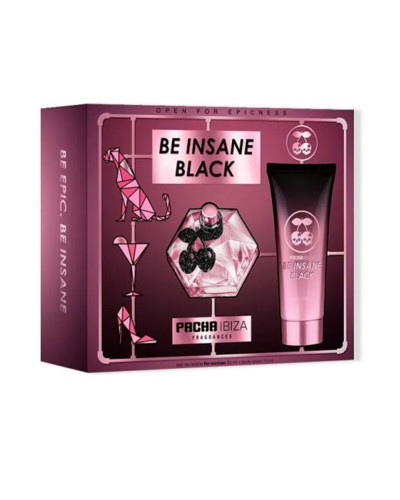 Women's Perfume Set Pacha Ibiza Be Insane Black 2 Pieces