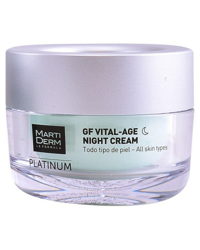 Crème de nuit Martiderm Platinum Gf Vital Age 50 ml