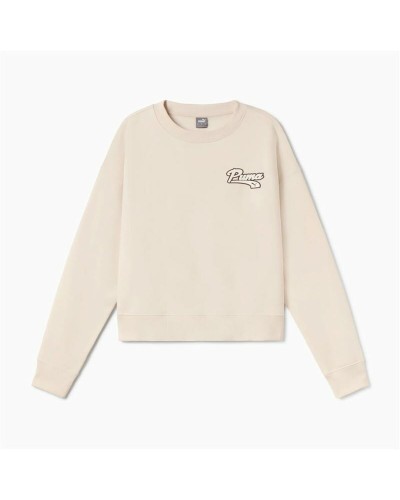 Women’s Sweatshirt without Hood Puma Script Crew Fl S