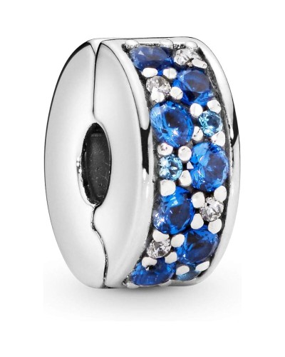 Damenperlen Pandora BLUE PAVE Blau Silberfarben