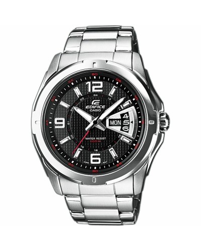 Miesten rannekellot Casio EF-129D-1AVEF Musta Hopeinen