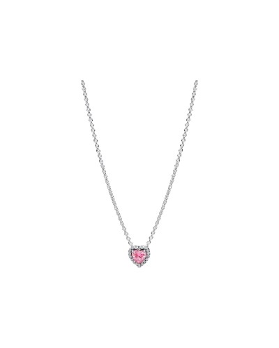 Ladies' Pendant Pandora 398425C02-45 Silver Pink