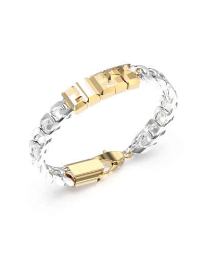 Herrenarmreif Guess JUXB03205JWYGSTS Metall Silberfarben Gold