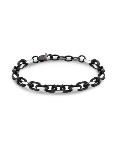 Men's Bracelet Sector SAXS03 Silver Black