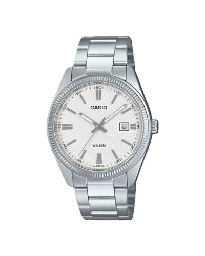 Men's Watch Casio DATE - WHITE, MATTE DIAL (Ø 38,5 mm)
