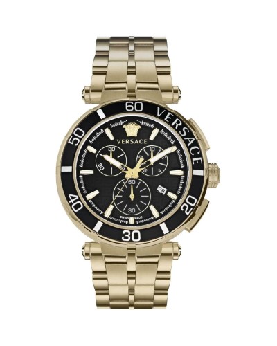 Orologio Uomo Versace VE3L00522 Nero Argentato (Ø 24 mm) (Ø 45 mm)