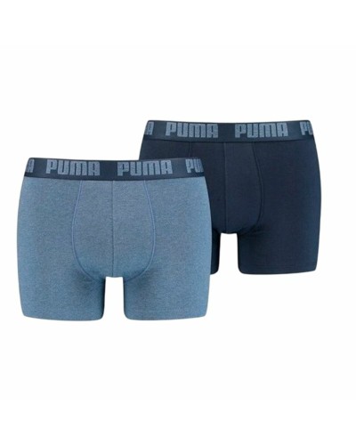 Pakket met onderbroeken Puma Basic Blauw Boxer 2 Onderdelen