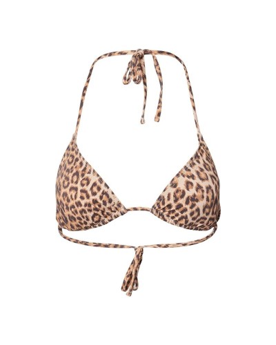 Bikini Pieces Pcbaomi Triangle Top Bc Leo Beige Luipaard