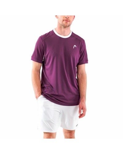 Short-sleeve Sports T-shirt Head Slice Purple Tennis
