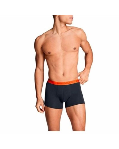 Men's Boxer Shorts Head Embossed  Black