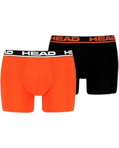 Men's Boxer Shorts Head Basic Black Orange