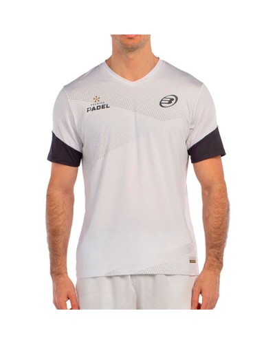 T-shirt med kortärm Herr Bullpadel Brial 012 Vit Padel
