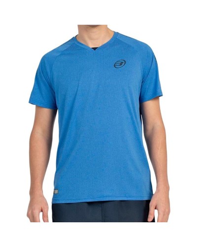 Camiseta de Manga Corta Hombre Bullpadel Badan Añil Pádel