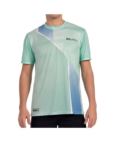 Herren Kurzarm-T-Shirt Bullpadel Brumo Aquamarin Paddel