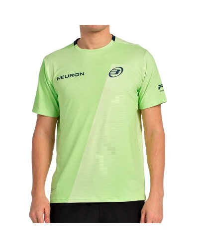 Herren Kurzarm-T-Shirt Bullpadel Chingotto 25I 059 Zitronengrün Paddel