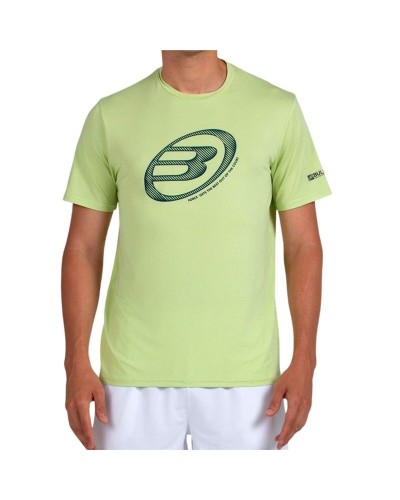 T-shirt med kortärm Herr Bullpadel Lande 159 Limegrön Padel