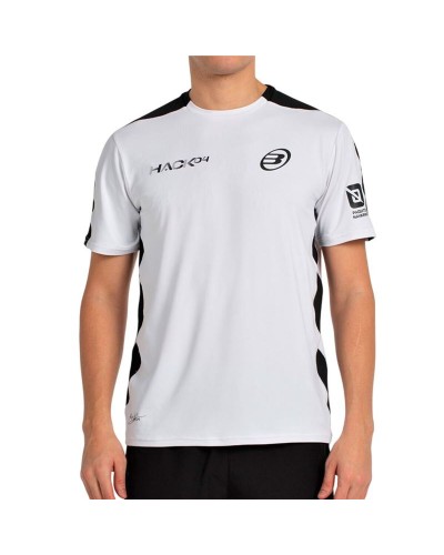 Herren Kurzarm-T-Shirt Bullpadel Paquito 25I 012 Weiß Paddel