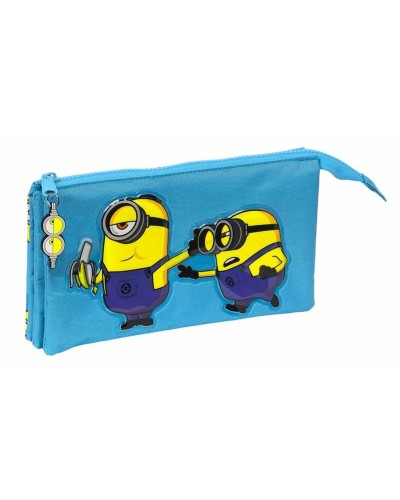 Portaoggetti Triplo Minions Minionstatic Azzurro 22 x 12 x 3 cm