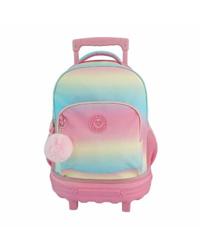 School Rucksack with Wheels Toybags Blin Blin Gradient Pink
