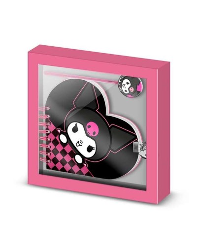 Taccuino + Penna Kuromi Multicolore 160 fogli 23 x 2,5 x 24 cm