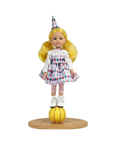 Nukke Paola Reina Amiga Cleo Arlequín 32 cm Keltainen