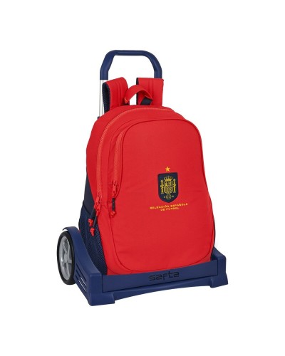 Schulrucksack mit Rädern RFEF Rot Blau (32 x 44 x 16 cm)