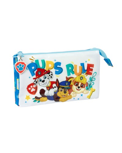 Portaoggetti Triplo The Paw Patrol Pups rule Azzurro 22 x 12 x 3 cm