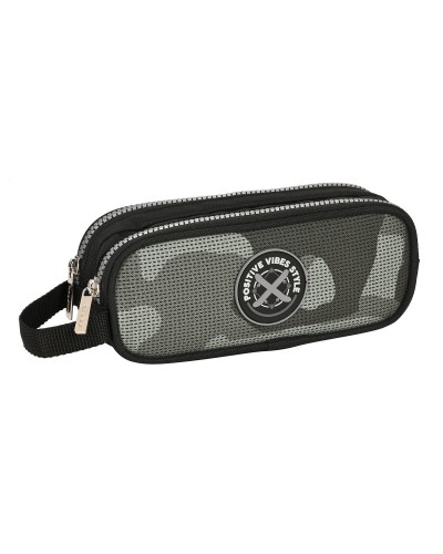 Trousse d'écolier Safta Stone Noir 21 x 8 x 6 cm