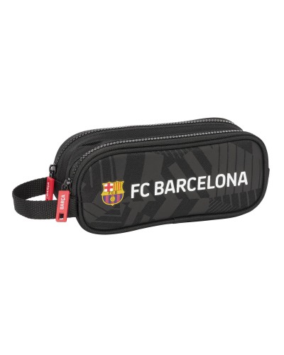 Zweifaches Mehrzweck-Etui F.C. Barcelona Black Schwarz 21 x 8 x 6 cm