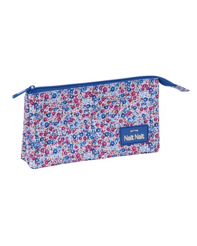 Holdall Nait Nait Flores coimbra azul Blue 22 x 12 x 3 cm
