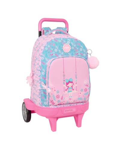 School Rucksack with Wheels Safta Swing Multicolour 33 x 45 x 22 cm