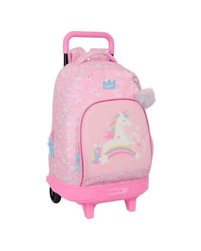 Trolley per la Scuola Glow Lab Rosa 33 x 45 x 22 cm