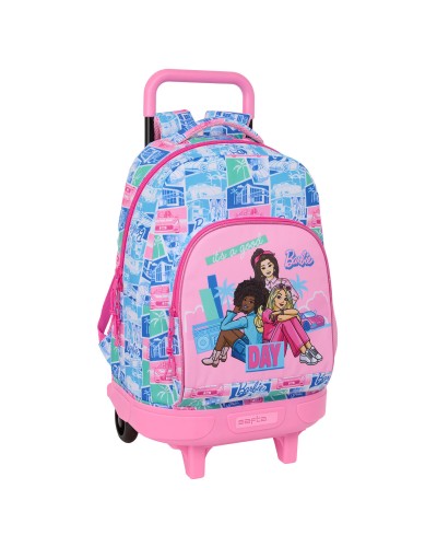 Cartable à roulettes Barbie Multicouleur 33 x 45 x 22 cm