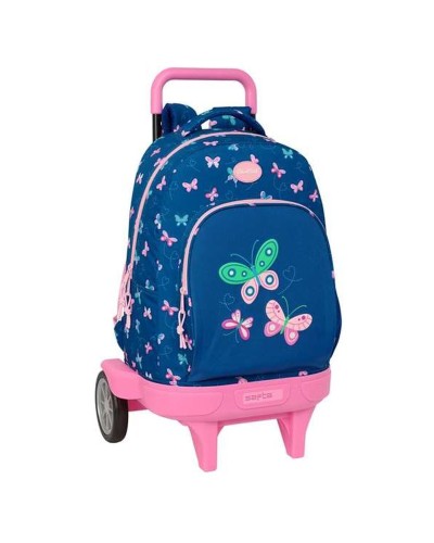 Cartable à roulettes BlackFit8 Mariposas Multicouleur 33 x 45 x 22 cm Papillons
