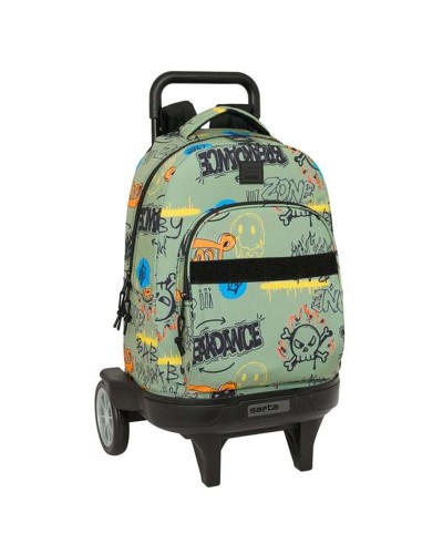 Trolley per la Scuola Safta Zone 33 x 45 x 22 cm Graffiti