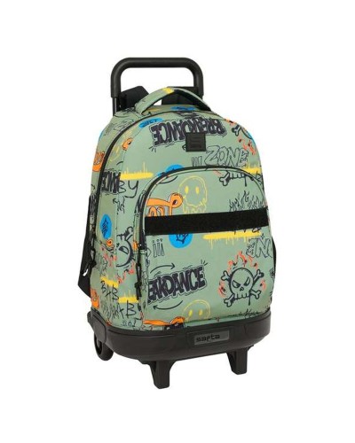 Schoolrugzak met Wielen Safta Zone 33 x 45 x 22 cm Graffiti