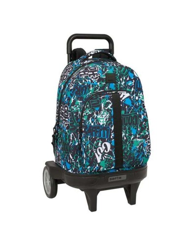 Schoolrugzak met Wielen Safta Go 33 x 45 x 22 cm Graffiti